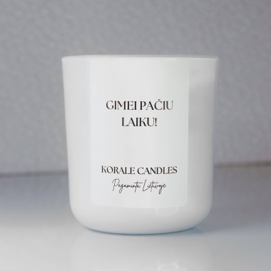 Aromatinė žvakė "Gimei pačiu laiku"