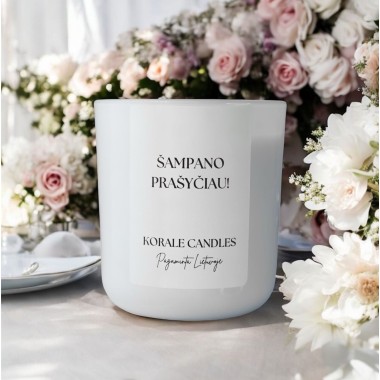 Aromatinė žvakė "šampano prašyčiau"